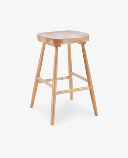 Unwabu 26" Vernal Wooden Shaker Counter Stools – Set of 2 Classic Design